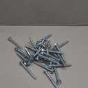 3/8" x 4" Zinc Plated Large Diameter Concrete Screw Actual Thickness 1/2"(12mm) for Anchoring to Masonry, Brick or Block (30 pcs)