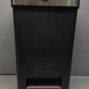 Rubbermaid Premier Series III Step-On Trash Can for Home and Kitchen, with Stainless Steel Rim, 12.4 Gallon, Charcoal, for Home/Kitchen/Garage/Apartment/Office