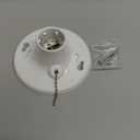 Leviton R50-08827-CW4 1-Piece Top Wired Lamp Holder with Pull Chain, 660 W, Incandescent/CFL, Medium,White