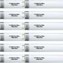 12 Pack 24 inch F17T8 Fluorescent Bulb, F17T8/841 4100K Cool White,2 Foot T8 Linear Fluorescent Lamp,Medium Bi-Pin (G13) Base,1400 Lumens