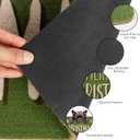 Merry-Christmas-Welcome-Doormat Winter-Outdoor-Entrance Faux-Coir Entryway-Rug Non-Slip Dirt-Trapping Indoor-Outside Porch 17x29 Inch (Green)