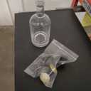 Bottles with Black Cap, Alcohol Bottles, Airtight Spirit Bottle for Weddings, Party Supplies, 10 Pack