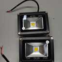 Led Flood Light 2 Pack 10W 12V Ac or Dc Warm White Outdoor Lights 750lm 80w Halogen Bulb Equivalent Black Case for Trees Yard