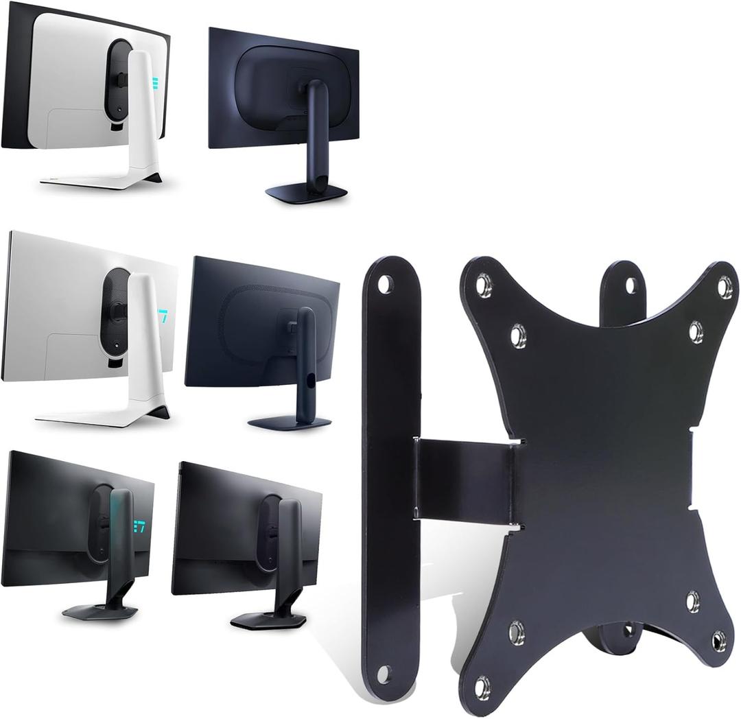 AW3425DW VESA Adapter Compatible with Alienware Monitors(Fit AW2723DF,AW2724HF,AW2724DM,AW2725Q,AW2725D,AW3225QF,AW3225DM,AW3423DWF,AW3425DWM)75x75 to 100x100 No Damage to The Display Wall Mount