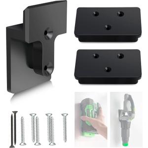 Blower Wall Mount Hanger for EGO Leaf Blower - Leaf Blower Wall Mount Bracket with Battery Holders Compatible with EGO 530 615 650 CFM Blower, Leaf Blower Attachments & Accessories for EGO Blower