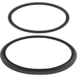 Car Front Rear Emblems Ring Trim Cover Compatible with Subaru Crosstrek 2024 2025 Rear Trunk Tailgate Emblem Badge Logo Cover Front Hood Grille Circle Ring Center Logo Decorative Cover ABS Accessories (Matte Black)