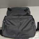 Waterproof messenger bag shoulder bag mens purse pad phone crossbody bag for Commuting,12 x 8 x 3 in (Grey)