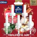 Glade PlugIns Refills Air Freshener, Warm Apple & Spices, Scented and Essential Oils for Home and Bathroom, 0.67 Fl Oz, 10 Count