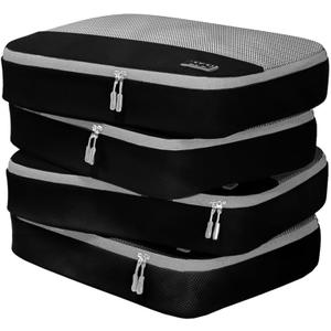 Dot&Dot Large Packing Cubes - 4 Pcs Suitcase Organizer Set - Carry On Travel Cubes
