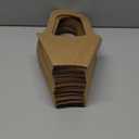 100 Packs Kraft Paper Flowers Gift Bags with Handle, 13.8'' Flowers Bouquet Holder for Wedding, Valentines Day Decoration, Florist Shop