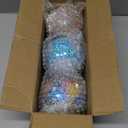 TOPZEA Set of 3 Decorative Glass Balls, 4 Inch Colorful Glass Mosaic Sphere Bowl Filler Orbs Set Ornaments Decoration for Centerpieces Bowls, Vase, Tray, Dinning Room Coffee Table Decor