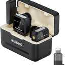 Wireless Lavalier Microphone for iPhone iPad Android With Charging Case 80h Battery Life, Noise Cancellation, 164ft Range Plug-Play Clip On Lapel Mic for Youtube, Video Recording, Vlog, Live Streaming