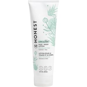 The Honest Company Hydrating Face and Body Lotion, Fast Absorbing, Naturally Derived, Hypoallergenic, Fragrance-Free, Sensitive, 8.5 fl oz