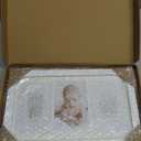 KeaBabies Baby Hand and Footprint Kit - Clay Handprint Keepsake Frame, Newborn Nursery Picture Frame, Personalized New Mom Gifts for Baby First Christmas Shower (Alpine White) (Duo Frame, 13" x 7.8")