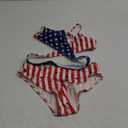 Girls Swimsuits Bikini Set,Two Piece Swimsuit Criss Cross Bathing Suit Girls' Swimwear (15-16 Years, Usa Flag 3)