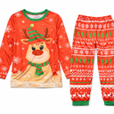 Christmas Pajamas Set, Red Loungewear Sleepwear Pant Set Size L 