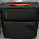 Hanke Underseat Carry On Luggage with Wheels, Spinner Small Suitcase, 16-Inch Rolling Under Seat Luggage, Softside Lightweight Carry On Bag for Airplane TSA Travel Personal Item, Black