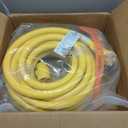 Kohree 50' RV Extension Cord 50 Amp Generator Cord, 50 Amp RV Power Cord with Grip Handle, NEMA 14-50P to SS2-50R Twist Lock, 30M/50F Adapter Included, 6/3+8/1 Gauge STW Wire, ETL Listed