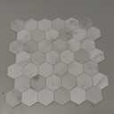 The Tiles Plaza Backsplash Tile for Kitchen Peel and Stick White Hexagon Marble Self Adhesive Wall Tile Stone Composite Stick On Decorative Mosaic Tile for Bathroom, Fireplace, 10 Sheets, 9 Sq Ft.