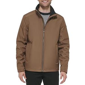 Calvin Klein Men's Stand Collar Poly Jacket, S