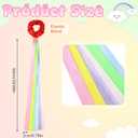 VioraWhite 12 Pcs Rainbow Dance Ribbons for Kids Rainbow Rhythm Ribbons Elastic Wrist Streamers Hand Held Rhythm Streamers Gymnastics Dance Party Props for Adult Decor (0.8 x 19.7 Inch,Macaron)