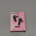 Skullcandy Rail Wireless Earbuds, Bluetooth Headphones, Noise Isolating Fit, Up to 42 Hours Battery, IP55 Sweat and Water Resistant, Microphone for iPhone Android - True Black