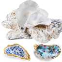 12 Pcs Natural Oyster Shells for Crafts, 5-6 inch Extra Large Seashells for Crafting, Shell Painting, Beach Wedding & Christmas Decor, Vase Filler, DIY Home Decor, Craft Shells