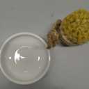 SUBEKYU Bamboo Dish Brush, Kitchen Dish Scrubber Brush with Soap Dispenser, Natural Wooden Dishwashing Brush for Cleaning Dishes/Pans/Pots, Built-in Scraper, Sisal Bristles,1 Set