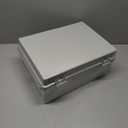 Gratury Junction Box, IP67 Waterproof Plastic Enclosure for Electrical Project, Hinged Grey Cover, Includes Mounting Plate and Wall Bracket (Grey Cover, 16.1"x12.2"x7.1")