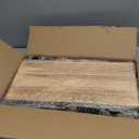 2 Set of Floating Bookshelf, Pine Wood Invisible Bookshelf, Hanging Bookshelves for Wall, Unique Space Saving Wall Bookcase (16.5L8.7W1.5H)