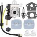 SRM 210 Carburetor for Echo HC150 HC151 SRM 230 SRM210 SRM211 GT200 GT200R GT230 PE200 PE201 PPF210 PPF211 PPT230 HC180 Edger Trimmer Brushcutter RB-K75 Carburetor Parts with Air Filter