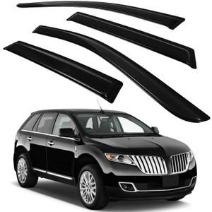 Side Window Deflectors Rain Guards Vent Window Visors for Ford Edge 2007-2014 for Lincoln MKX 2007-2015 Front Rear