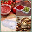 2 x 20sets Double Compartment Condiment Containers with Lids, snack box containers, Portion Cups Plastic perfect for to-go Sauce, Sampling, Dressing, Travel Snack