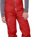 Haloumoning Kids Snow Bibs Girls Ski Pants Waterproof Insulated Snowboard Overalls Snowsuit 10-12 Years