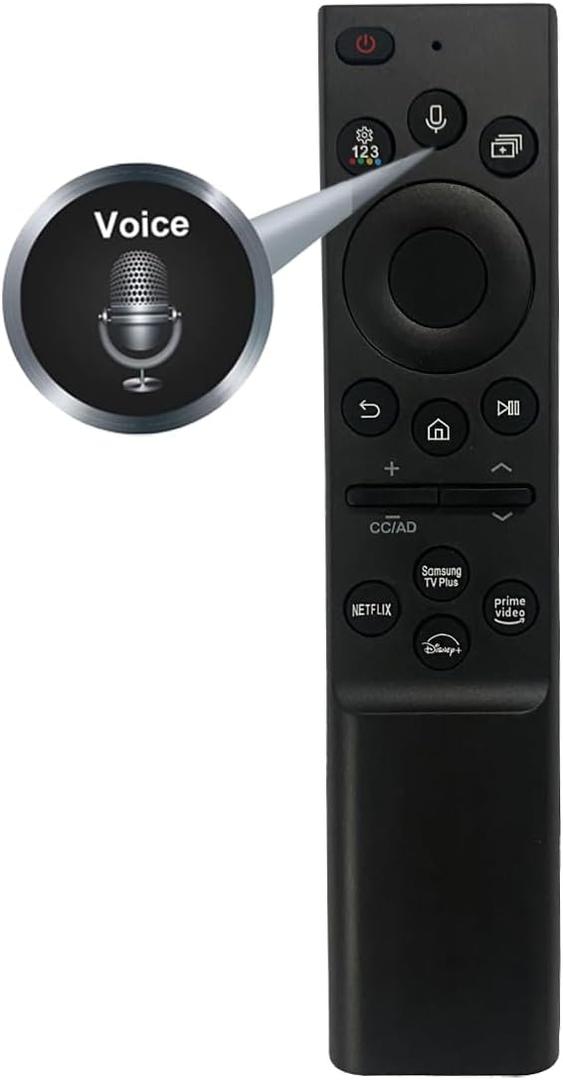 GHUST Voice Remote Control Replacement for Samsung QLED 8K QN800D QN900D Series Neo Quantum HDR Smart TV QN65QN800DAFXZA QN75QN800DAFXZA QN85QN800DAFXZA QN65QN900DAFXZA QN75QN900DAFXZA QN85QN900DAFXZA