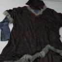 MORROWIND 5 Pieces Mens Costume Medieval Tunic Top Pants Belt Hat Boot Covers Full Set Halloween Cosplay Outfit Suit (Large)