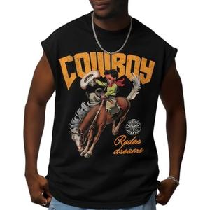 WDIRARA Men's Y2k Lip Graphic Tank Tops Hip Hop Sleeveless Streetwear Vest Tee Shirts, S