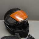 DOT Modular Motorcycle Full Face Helmet Flip-Up Dual Visor, Lightweight & DOT Approved, Matte Black (Large)