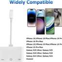 Type C to RJ45 Ethernet Adapter Network Adapter, with Charge Port and USB Port Support USB Flash Drive/Keyboard/Mouse/Came, Plug and Play,Supports 100Mbps Ethernet Network