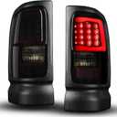 MAYELLO Black LED Tube Tail Lights Fit for 19942001 Dodge Ram 1500 & 19942002 Ram 2500 3500, Upgraded Blackout Rear Lamps