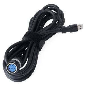 88890305 Scanner Diagnostic Cable USB Adapter Connector Compatible with Volvo Truck Excavator Automotive Vehicle Parts, Replace for VOCOM 88890300 for VOCOMII 88894000 12-Pin