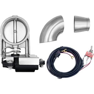 Switch Control 3" Valved Exhaust Cutout Stainless Steel Valve Kit