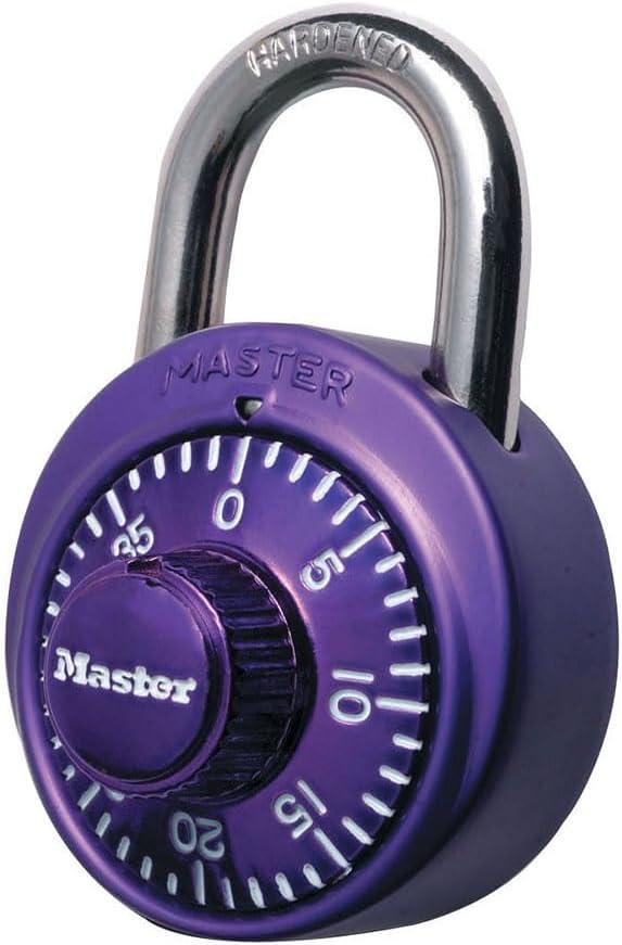 Master Lock Locker Lock Combination Padlock 1 Pack Purple, 1526D