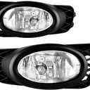 WILD BEAR Fog Lights Compatible With 2009 2010 2011 Civic Sedan Front Bumper Lights Driving Fog Lamps Passenger and Driver Side