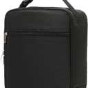 Insulated Lunch Box Bag Portable Picnic Lunch Tote Black Reusable Lunch Bag Cute Cooler Lunchbox Pouch Leakproof Cooler Food Lunch Container with Handle for Work