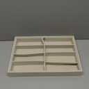 Coward Sunglass Organizer, Beige Velvet Glasses Trays - Eyeglasses Watches Jewelry Display - Men Women (8 Grids)