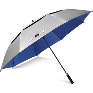 NINEMAX UV Potection Golf Umbrella, 51 Inch UV Umbrellas for Sun Blocking Large Windproof for Rain