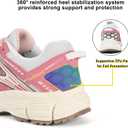 Women's Sneakers Running Tennis Shoes Non-Slip Work Shoes Hiking Shoes Tail Running Shoes (11.5, Retro Pink)
