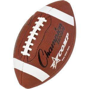 Champion Sports Pro & Composite Series Footballs  Water-Resistant Composite, Indoor/Outdoor, OfficialPee Wee Sizes