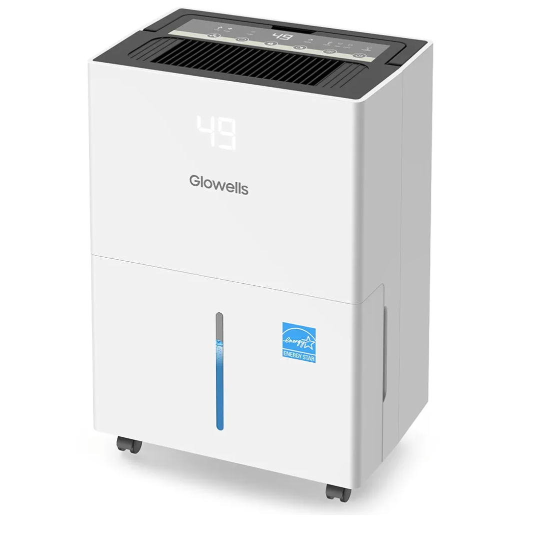 120 Pints Energy Star Dehumidifier for Basement, 6500 Sq.Ft Home Dehumidifier with Drain Hose for Large Room Bathroom Bedroom, Compressor Dehumidifiers with Smart Humidity Control, Auto Defrost